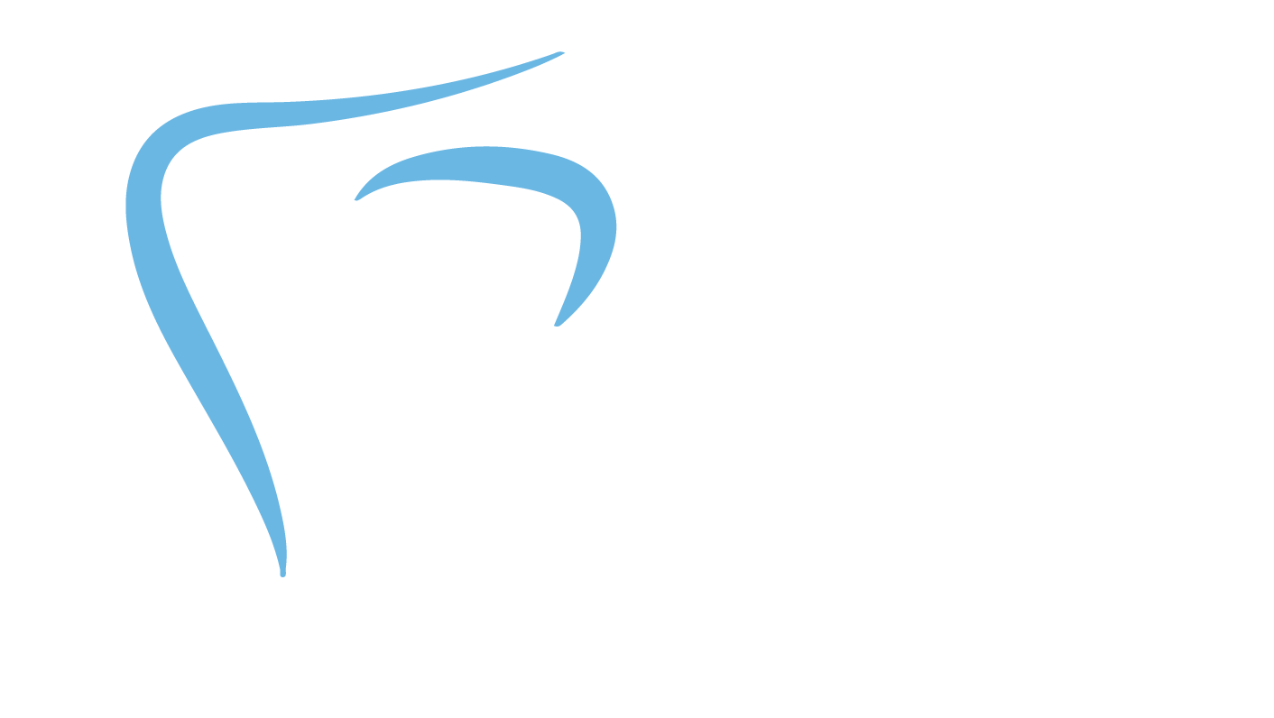 Town & County Dental Care logo full size png high res white