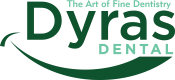 Dyras Dental Logo and homepage - the art of fine dentistry